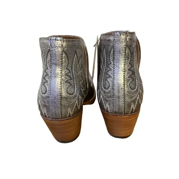 *NWT Ariat Silver Western Ankle Booties Size 7.5 - Picture 3 of 4
